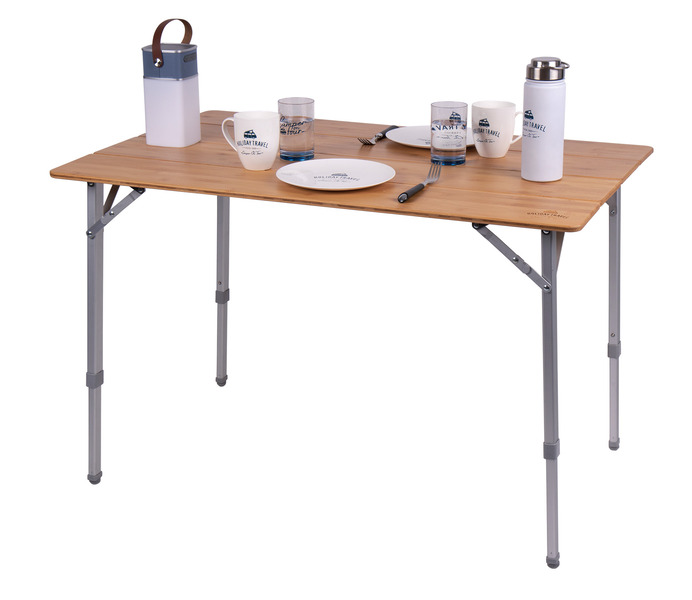 Holiday Travel Campingtisch, 100x65x42/65 cm, Bambus